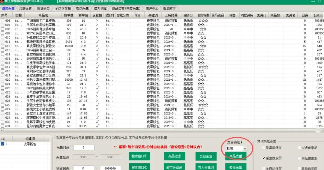 猴王采集：拼多多高效助手，一键采集，实时更新