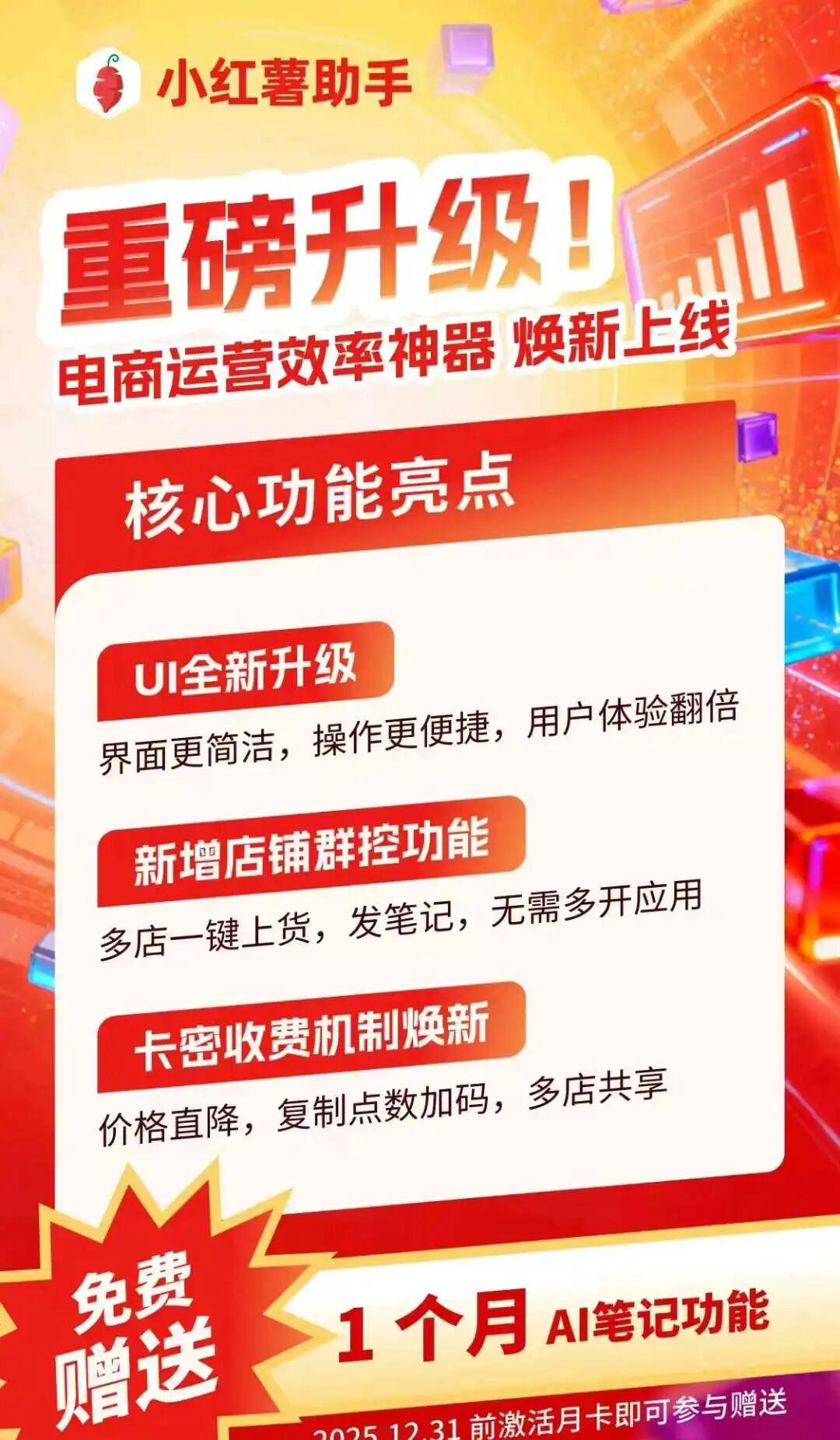 小红书助手：店铺群控神器，多店共享轻松搞定！